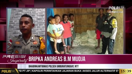 Presisi Inspiratif : Anggota Bhabinkamtibmas Polsek Umbu Ratunggay Bripka Andreas B. M. Mudja,  Bersama Warga Lintas Agama Bergotong Royong Membangunan Tempat Ibadah