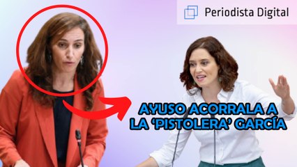 Ayuso acorrala a la médica, madre y 'pistolera' Mónica García y compara a los comunistas... ¡Con los neandertales!"