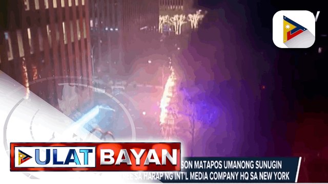 Lalaki, nahaharap sa kasong arson matapos umanong sunugin ang Christmas tree sa harap ng int’l media company headquarters sa New York; Very Peri, napiling '2022 Color of the Year' ng Pantone Color Institute