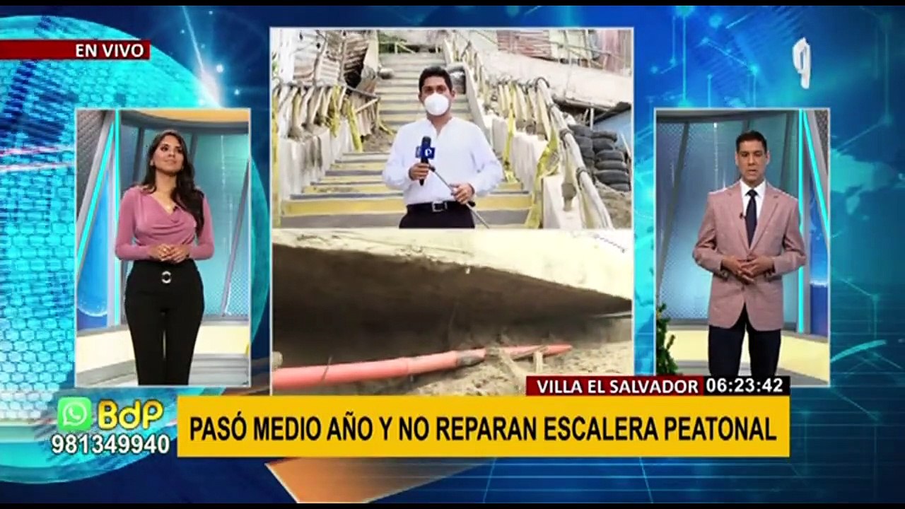 VES: vecinos que denunciaron posible colapso de una escalera hace 7 meses continúan pidiendo ayuda