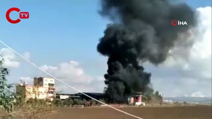Osmaniye'de geri dönüşüm fabrikasında patlama