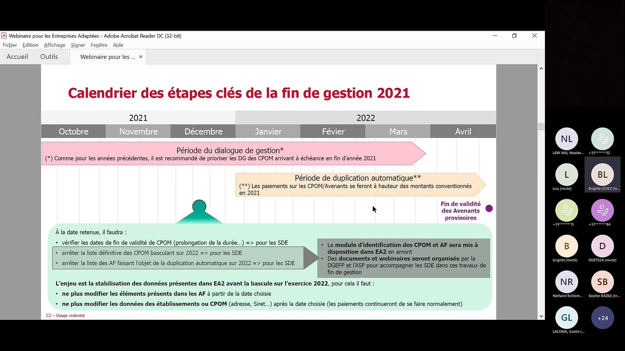 Webinaire fin de gestion 2021 en EA - 7 décembre
