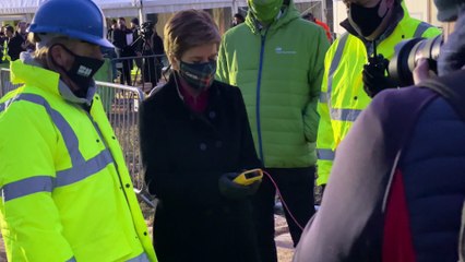 Demolition of Longannet Coal Power Plant Chimney Stack