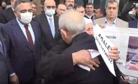 276 gündür oturma eylemi yapan kadın, Kılıçdaroğlu'na sarılıp hüngür hüngür ağladı