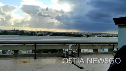 Il video della tromba d'aria ripreso dalla terrazza dell'ospedale Gemelli