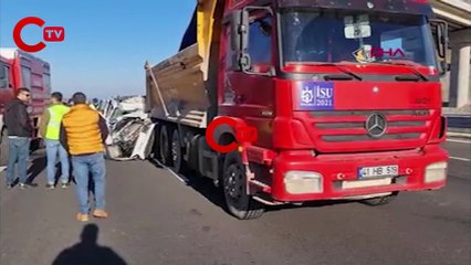 Kuzey Marmara Otoyolu'nda korkunç kaza