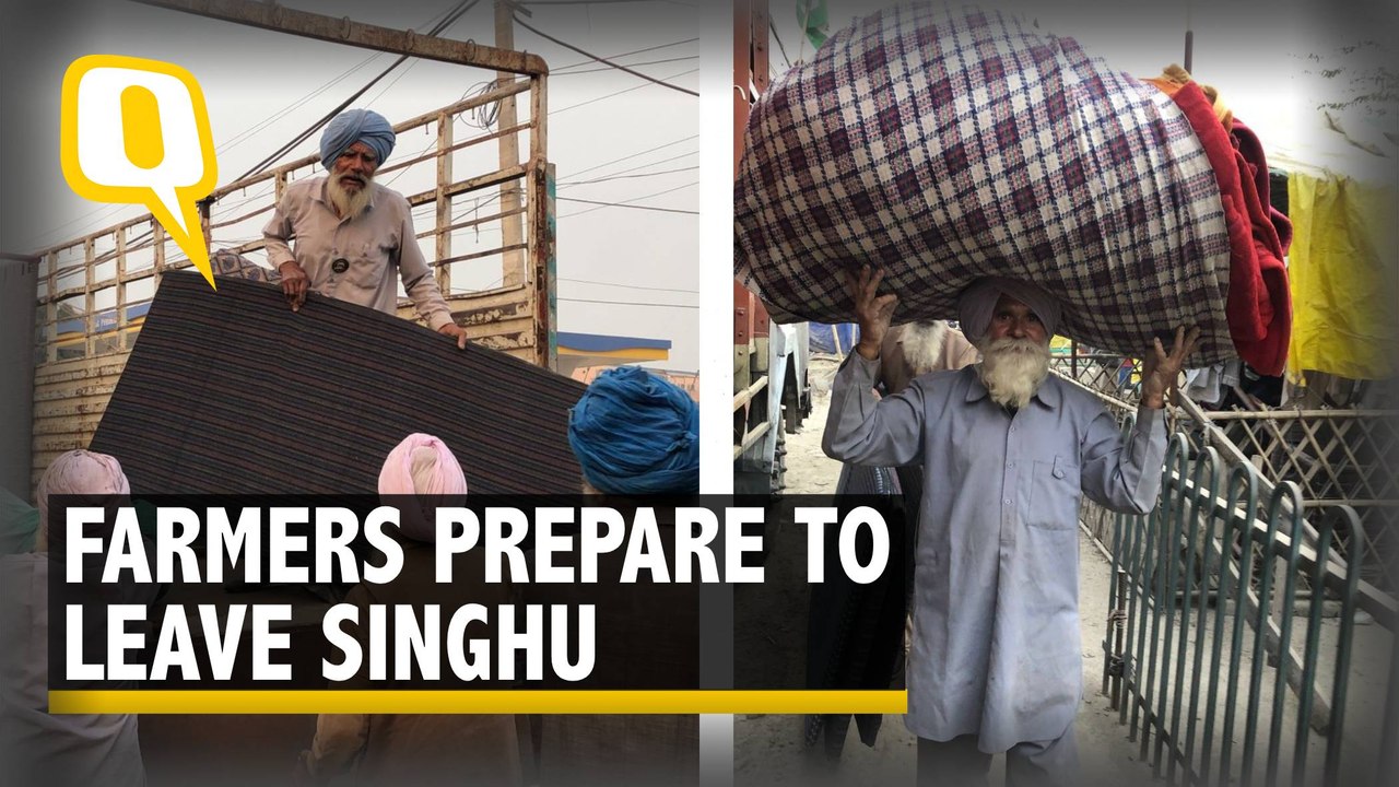 Tents Being Removed, Luggage Packed: Farmers Prepare to Leave Singhu After an Year of Protest