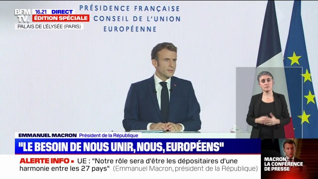 Emmanuel Macron: Nous devons passer à une Europe de coopération à une Europe maître de son destin