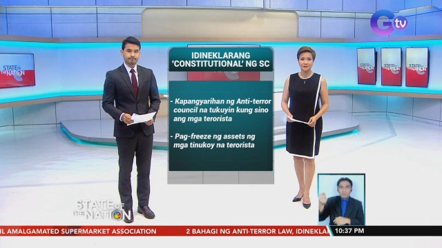 Dalawang bahagi ng Anti-terror Law, idineklarang unconstitutional ng Korte Suprema; Ilang kontrobersyal na probisyon sa Anti-terror Law na nananatiling constitutional | SONA