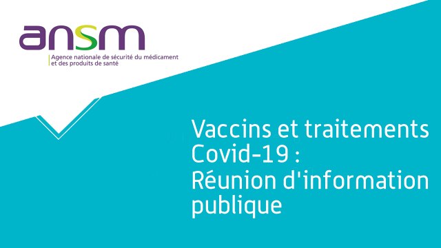 Vaccins et traitements Covid-19 réunion d'information publique