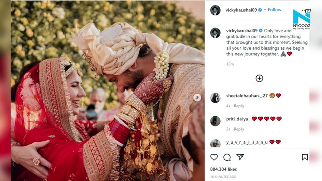 Vicky Kaushal and Katrina Kaif share wedding pics, give glimpse of Fairytale ceremony