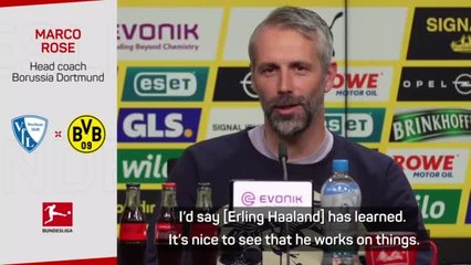 Rose hails Haaland for his relentless quest to improve