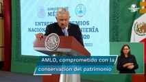 En marcha reconstrucción de espacios públicos dañados por sismos en 100 municipios: AMLO