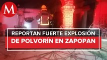Explosión en taller de pirotecnia deja cuatro heridos en Zapopan, Jalisco