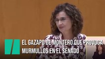 El gazapo de Montero que provoca murmullos en el Senado: 