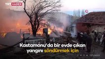 Kastamonu’da köy yangını: 3 ev kullanılamaz hale geldi