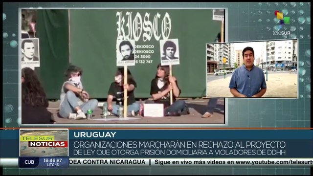 Organizaciones en Uruguay convocan a marcha contra ley que da impunidad a represores
