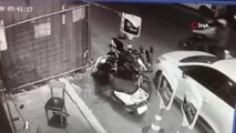 Motosikletli hırsızlar 80 bin liralık motosikleti saniyeler içinde böyle çaldı