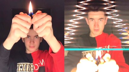 Perfect Christmas Tree Using Lighter And TikTok Warp Filter