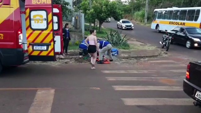 Colisão entre veículo Celta e bicicleta deixa jovem de 20 anos ferido no Bairro Brasmadeira