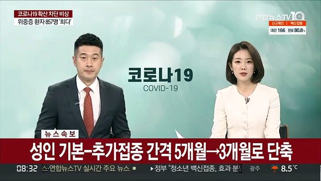 [속보] 성인 기본-추가접종 간격 5개월→3개월로 단축