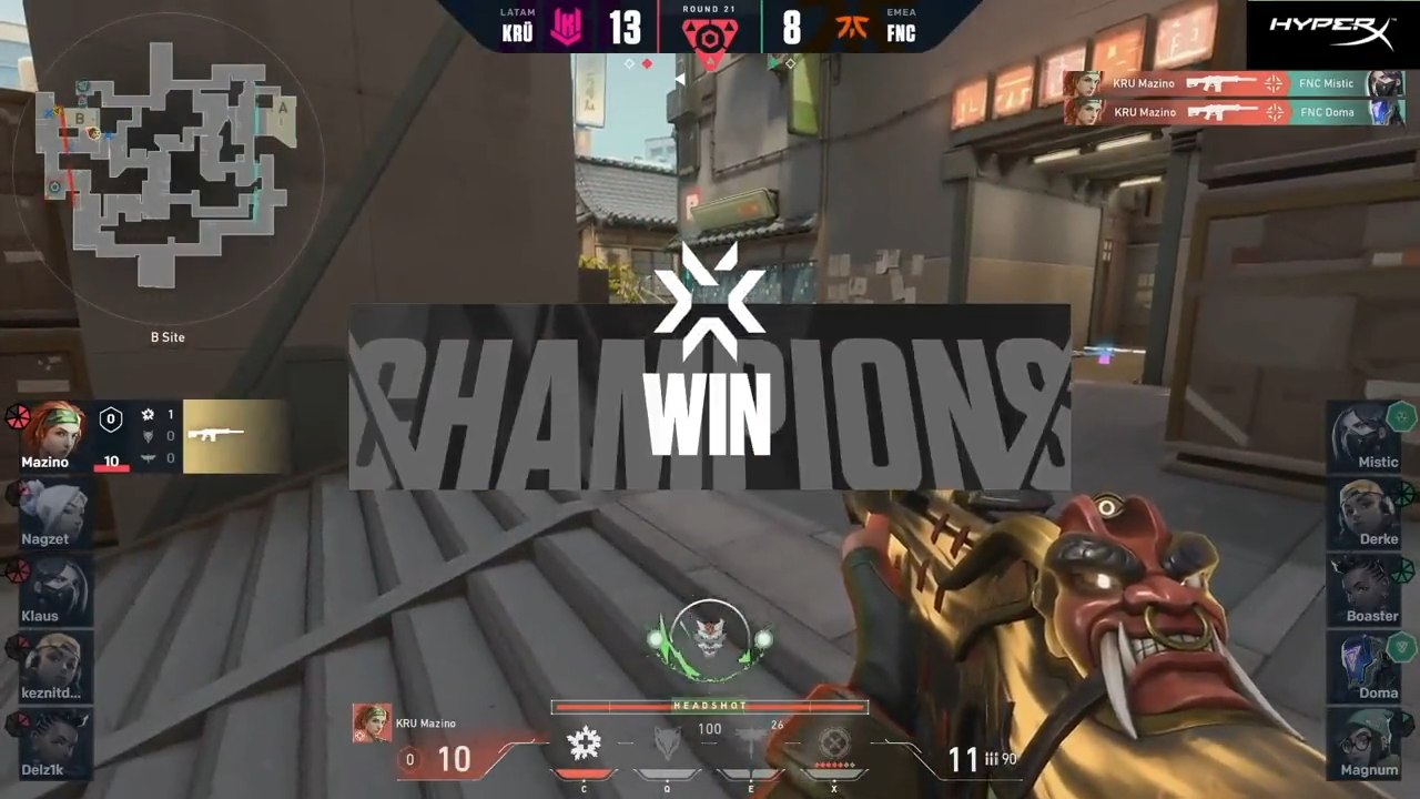 [LATAM] VALORANT: KRÜ Esports, histórico, se mete al Top 4 del Mundial tras eliminar a Fnatic