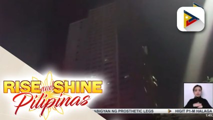 Isang unit ng condominium sa Roxas Blvd. sa Maynila, nasunog