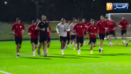 الخضر يواصلون التحضير لمواجهة المغرب وبونجاح يندمج مع المجموعة
