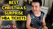 Boy gets epic Christmas suprise LA Lakers NBA tickets