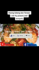 Oseng Udang dan Tempe (Stir Fry Prawns and Tempeh )