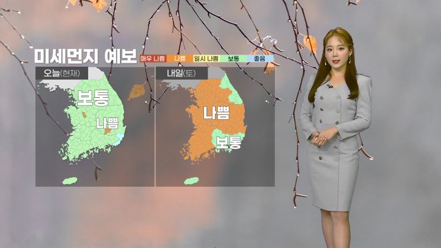 [날씨] 밤부터 중국발 스모그...주말 온화·미세먼지 ↑ / YTN