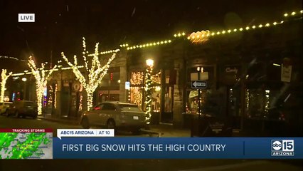 Flagstaff gets snow Thursday night as part of winter storm