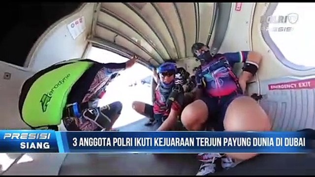 Tiga Anggota Polri Ikut Kejuaraan Dunia Terjun Payung Dubai International Parachuting Championship