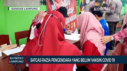 Satgas Razia Pengendara yang Belum Vaksin Covid-19