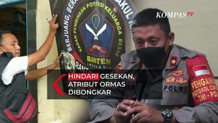 Hindari Keributan dan Gesekan, Atribut Ormas di Jakbar Dibongkar