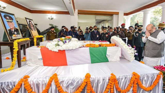 Video: Crowds gathered for last glimpse of CDS Bipin Rawat