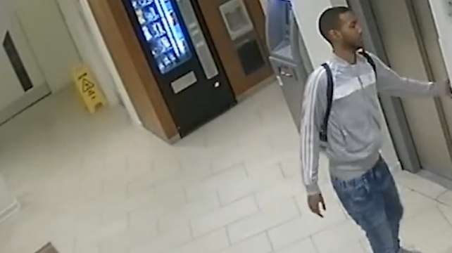 Shocking footage shows moments before and after sex attacker assaulted woman in hotel