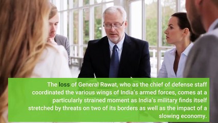 India’s Top Military General Dies in Helicopter Crash