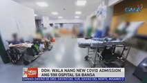 DOH: Wala nang new COVID admission ang 598 ospital sa bansa | 24 Oras News Alert