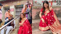 Shraddha Arya पति Rahul के birthday पर अकेले पहुंच गई मंदिर, Photo viral | FilmiBeat