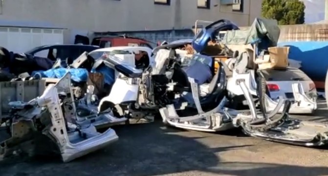 Ozegna (TO) - Scoperto deposito di auto rubate: un arresto (10.12.21)