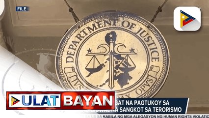 DOJ, tiniyak ang maingat na pagtukoy sa mga grupo o indibidwal na sangkot sa terorismo