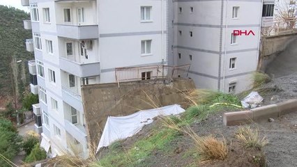 İSTİNAT DUVARININ ÇÖKTÜĞÜ BÖLGEYE ÖNLEM ALINDI