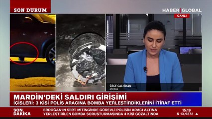 Mardin'de polis aracına konan bomba düzeneği ile ilgili 4 gözaltı