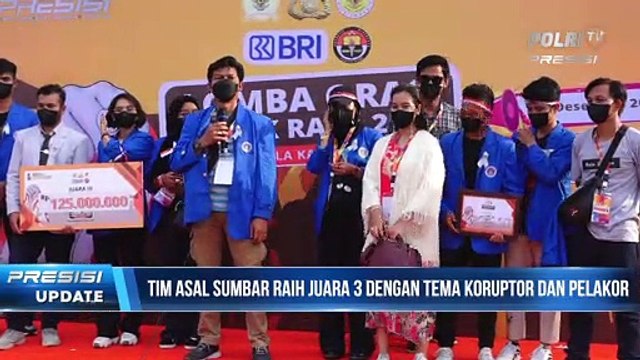 Juara Ketiga Lomba Orasi Unjuk Rasa 2021 Piala Kapolri Diraih Tim Asal Sumatera Barat
