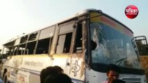 रोडवेज बस व ट्रोले की भिंड़त में तीन लोगों की मौत, 12 यात्री घायल, देखें वीडियो