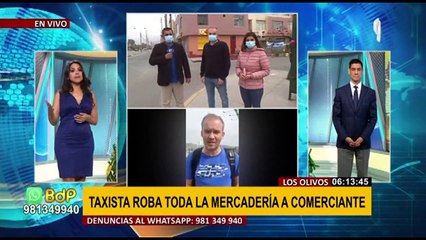 Comerciante belga baja de taxi y conductor se lleva toda su mercadería importada