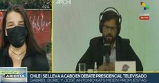 Candidatos presidenciales chilenos en debate presidencial televisado