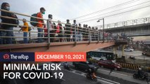 Metro Manila now at ‘minimal risk’ for COVID-19 – DOH