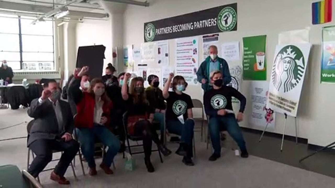Starbucks-Mitarbeiter für Gewerkschafts-Vertretung